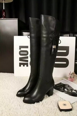 CHANEL Knee-high boots Lined with fur Women--026